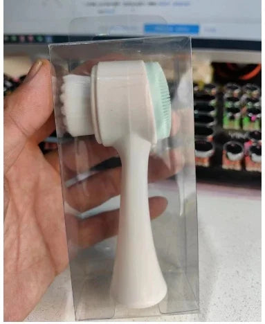 Live in style® Double-Sided Soft Silicone Facial Cleansing Brush