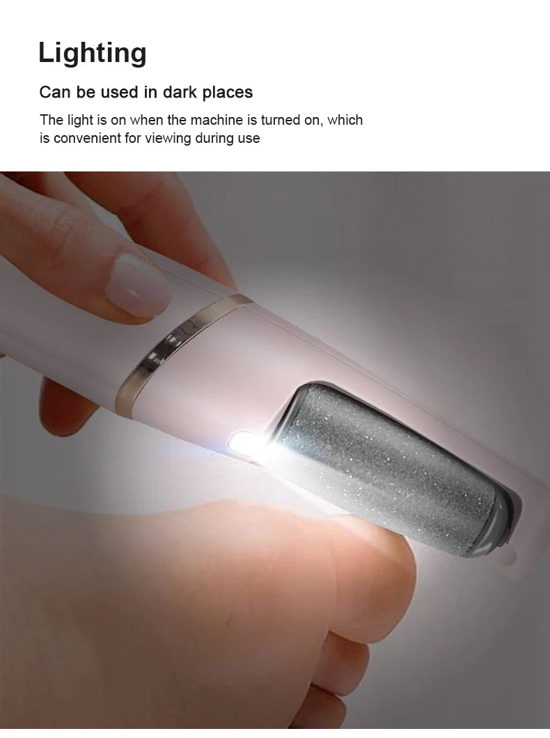 Live in style® Electric Foot File – Professional Pedicure Tool for Smooth, Callus-Free Heels