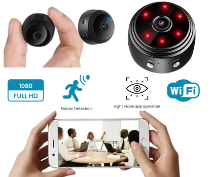 9 Mini WiFi Camera | 1080P HD Wireless Security Cam with Night Vision & Motion Detection